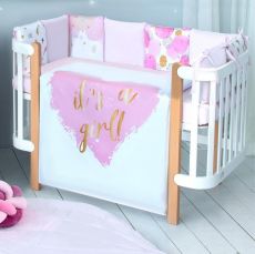 Дитячий постільний комплект Veres It's a girl! 6 одиниць